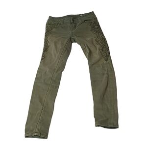 Miss me standard skinny green jeans size 25